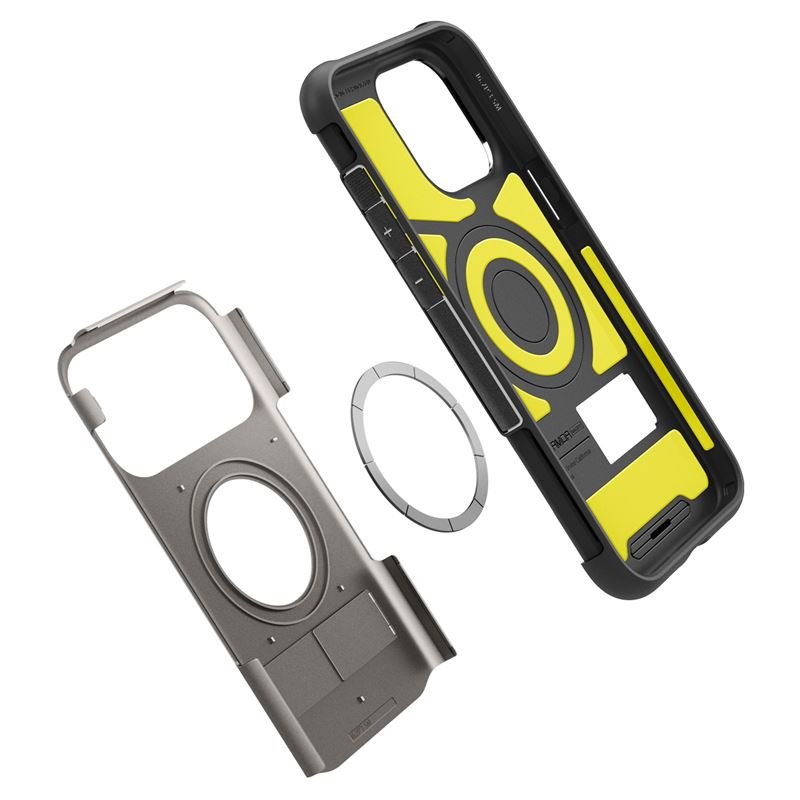 Spigen iPhone 15 Pro Max Slim Armor Mag Σκληρή Θήκη με Stand και MagSafe - Gunmetal