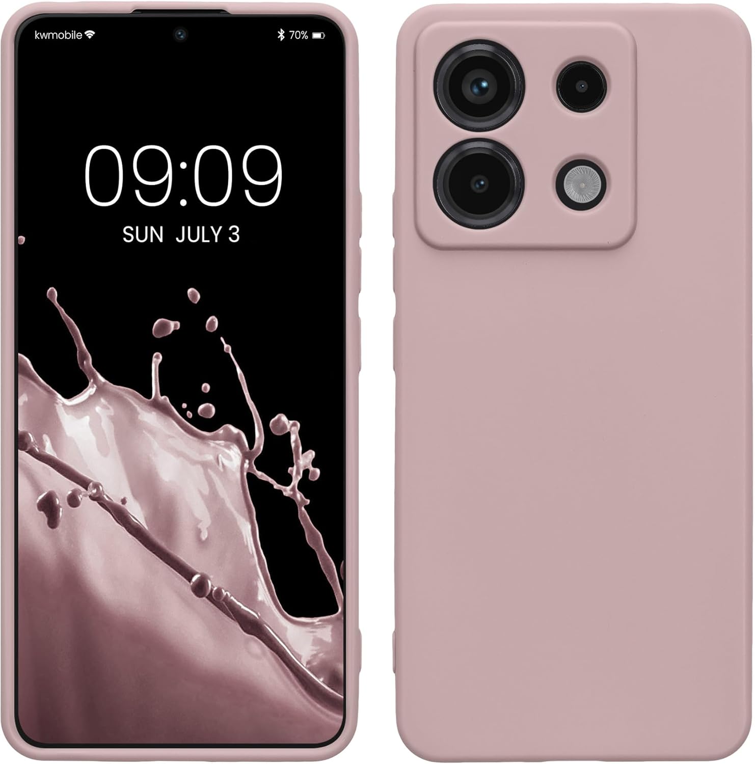 KW Xiaomi Redmi Note 13 Pro 5G / Poco X6 5G Θήκη Σιλικόνης TPU - Nude Lilac