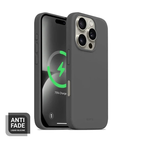 Crong iPhone 16 Pro Max Color Cover Magnetic - Θήκη Σιλικόνης με MagSafe - Titanium