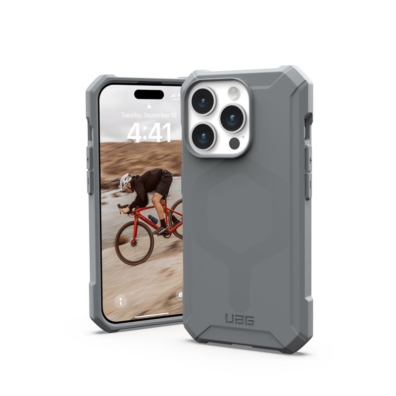 UAG iPhone 15 Pro Essential Armor MagSafe Θήκη Σιλικόνης TPU με MagSafe - Silver