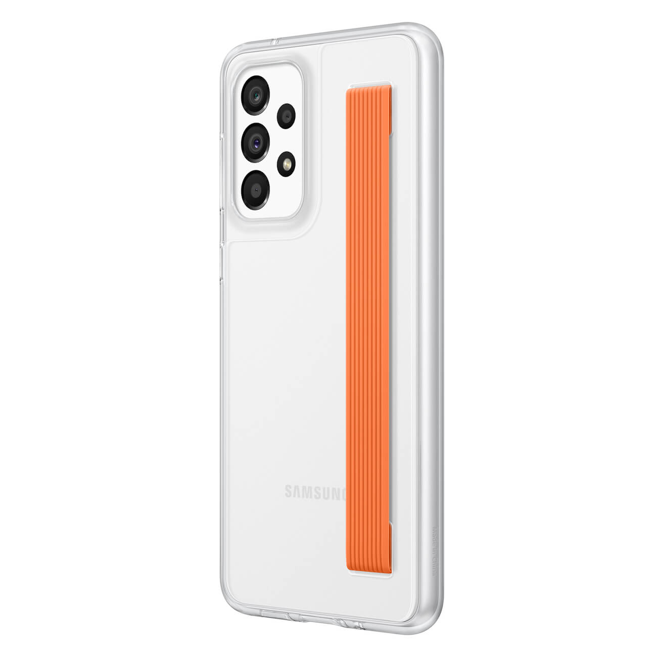 Samsung Slim Strap Cover Samsung Galaxy A33 5G Σκληρή Θήκη με Πλαίσιο Σιλικόνης - Διάφανη - EF - XA336CTEGWW