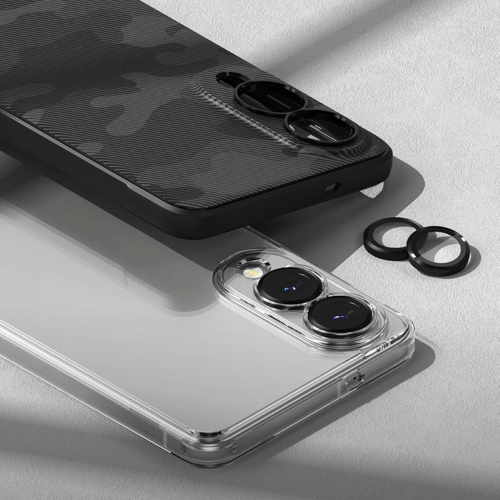 Ringke Samsung Galaxy S25 Edge - Lens Frame Glass Αντιχαρακτικό Γυαλί για την Κάμερα - Black