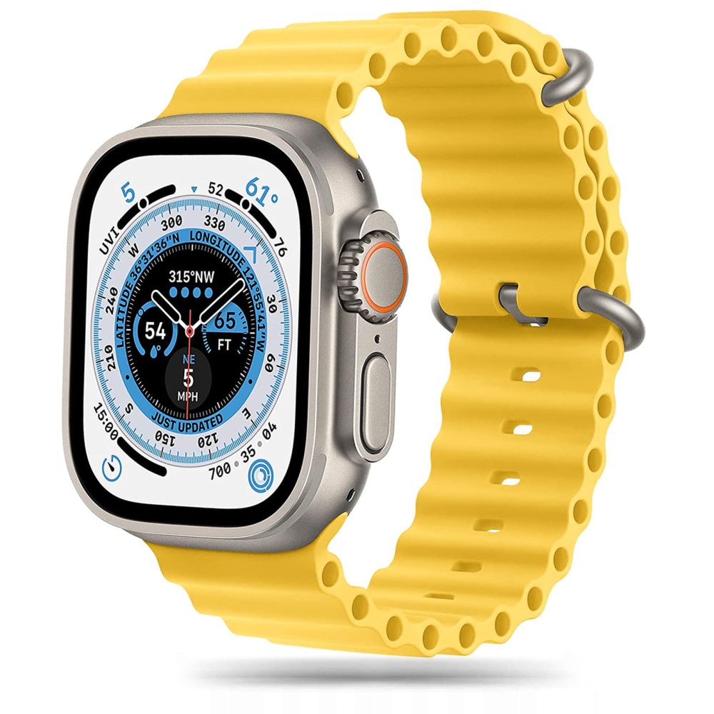 Tech - Protect Λουράκι Apple Watch 8/9/10/11 - SE (1/2/3) - Ultra (1/2/3) – 44/45/46/49mm IconBand Pro Λαστιχένιο - Yellow