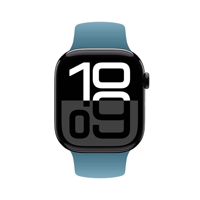 Crong Λουράκι Apple Watch 2/3/4/5/6/7/8/9/10/11 - SE (1/2/3) - 38/40/41/42mm Σιλικόνης - Liquid Strap - Marine