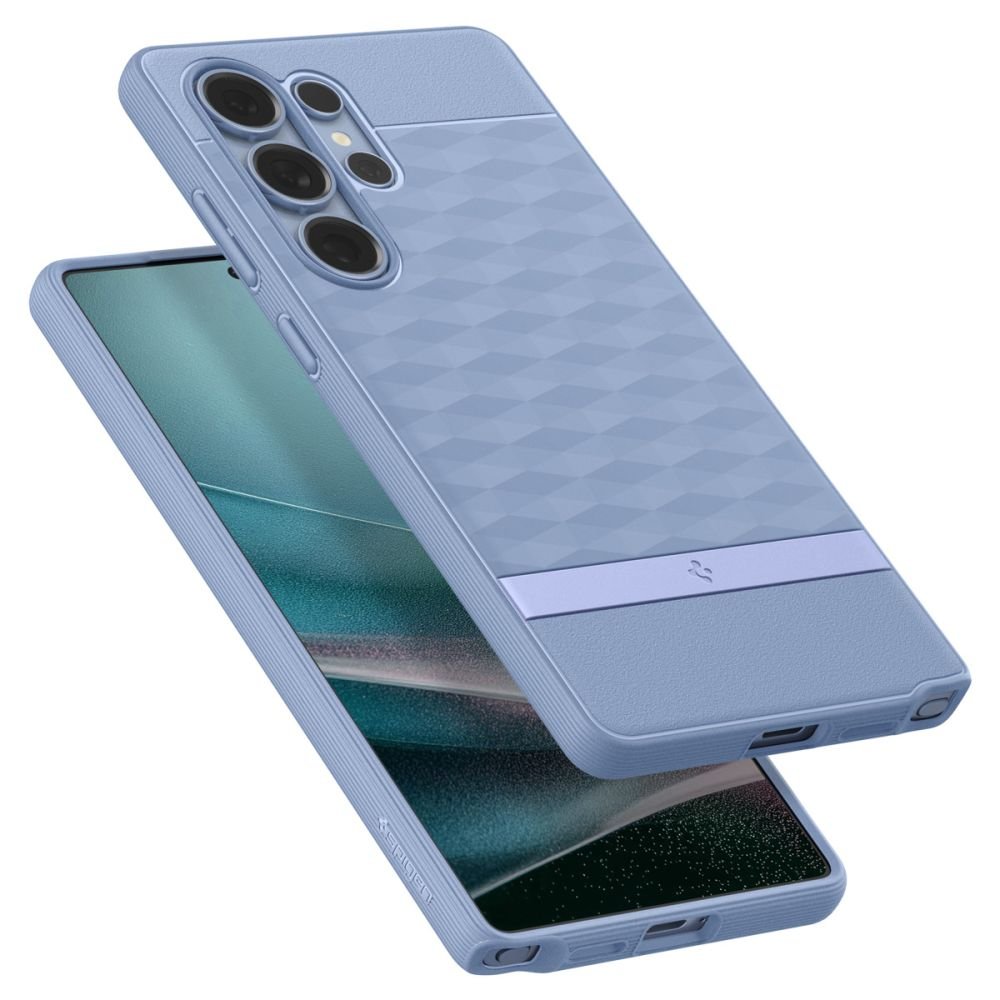 Spigen Samsung Galaxy S25 Ultra - Parallax Mag Θήκη Σιλικόνης με Σκληρό Πλαίσιο και MagSafe - Purple Ish
