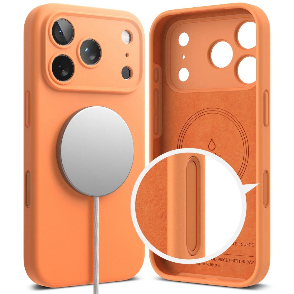 Ringke iPhone 17 Pro Max - Silicone Magnetic MagSafe - Θήκη Σιλικόνης με MagSafe - Tangerine