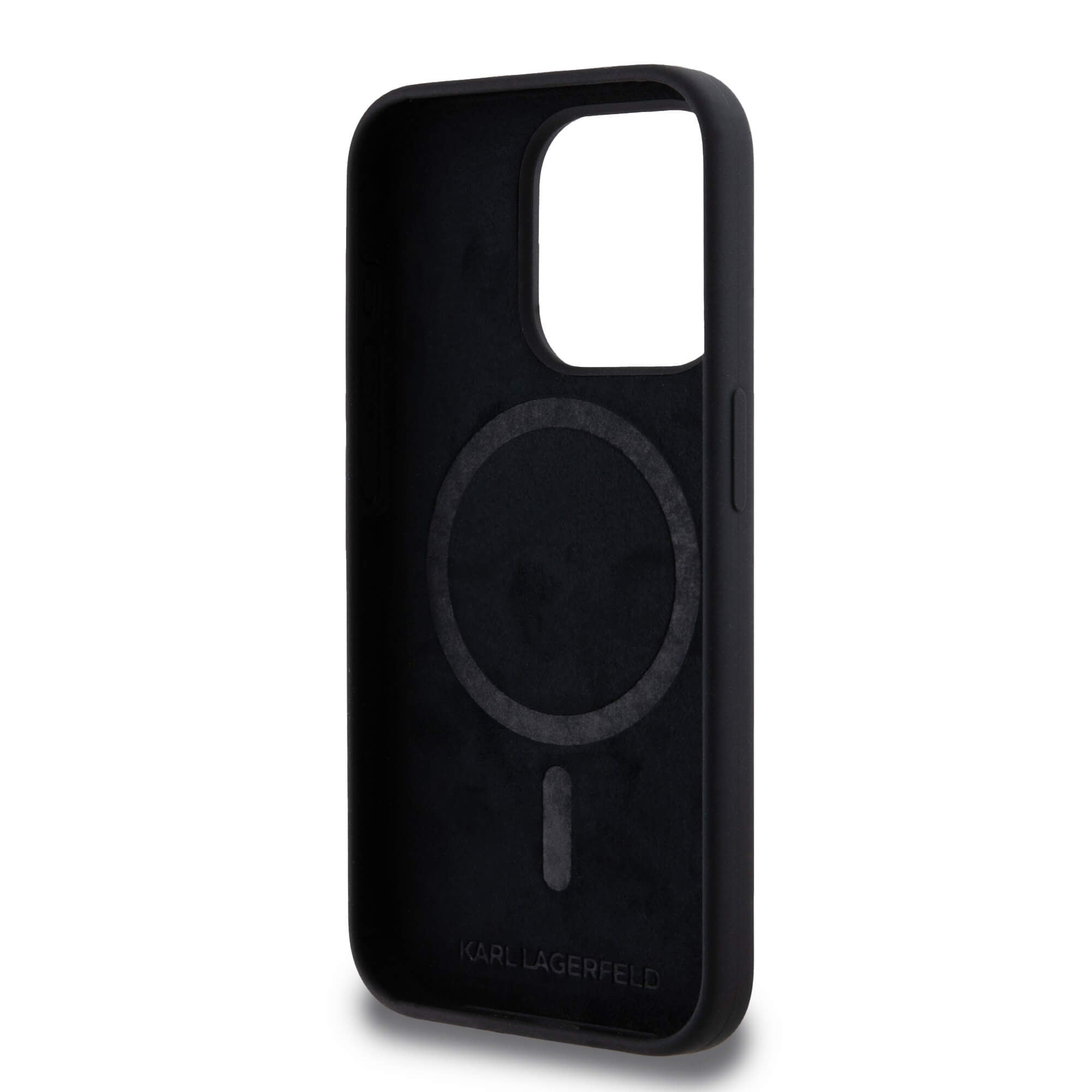 Karl Lagerfeld iPhone 15 Pro - Silicone Karl and Choupette - Θήκη Σιλικόνης με MagSafe - Black - KLHMP15LSCMKCRHK