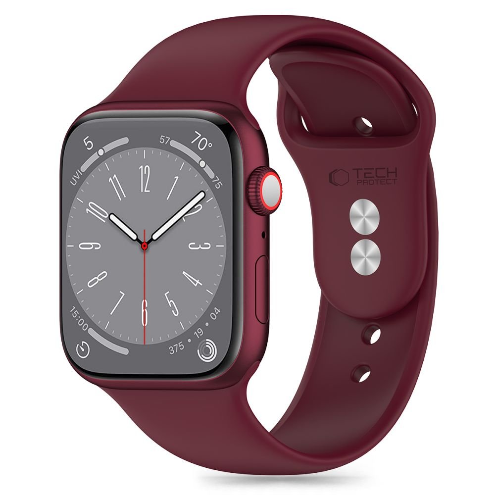 Tech - Protect Λουράκι Apple Watch 4/5/6/7/8/9/10/11 - SE (1/2/3) - ULTRA (1/2/3) - 44/45/46/49mm Silicone Σιλικόνης - Mulberry