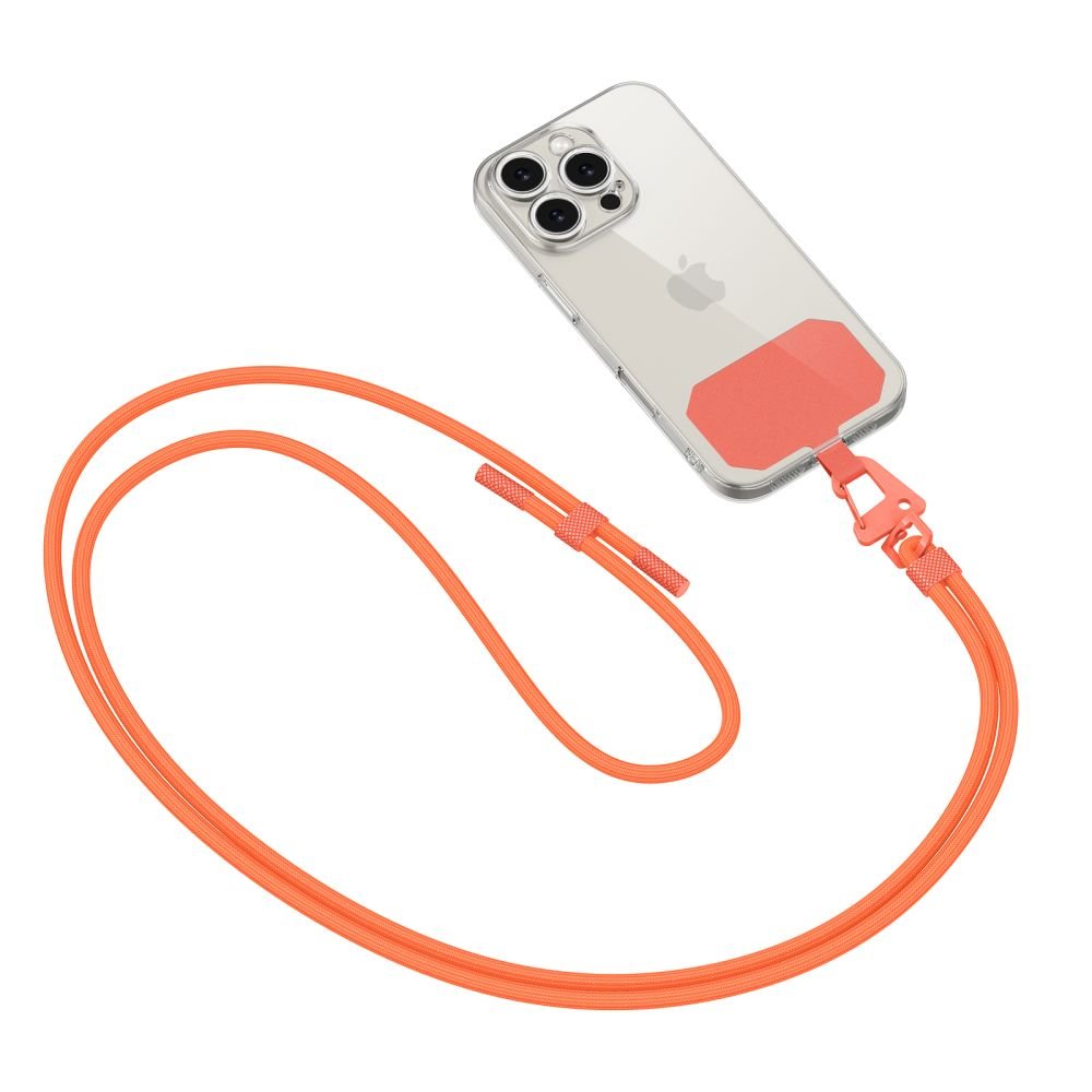 Tech - Protect C5S Rope CrossBody Strap - Universal Λουράκι για Θήκη Κινητού - Neon Orange