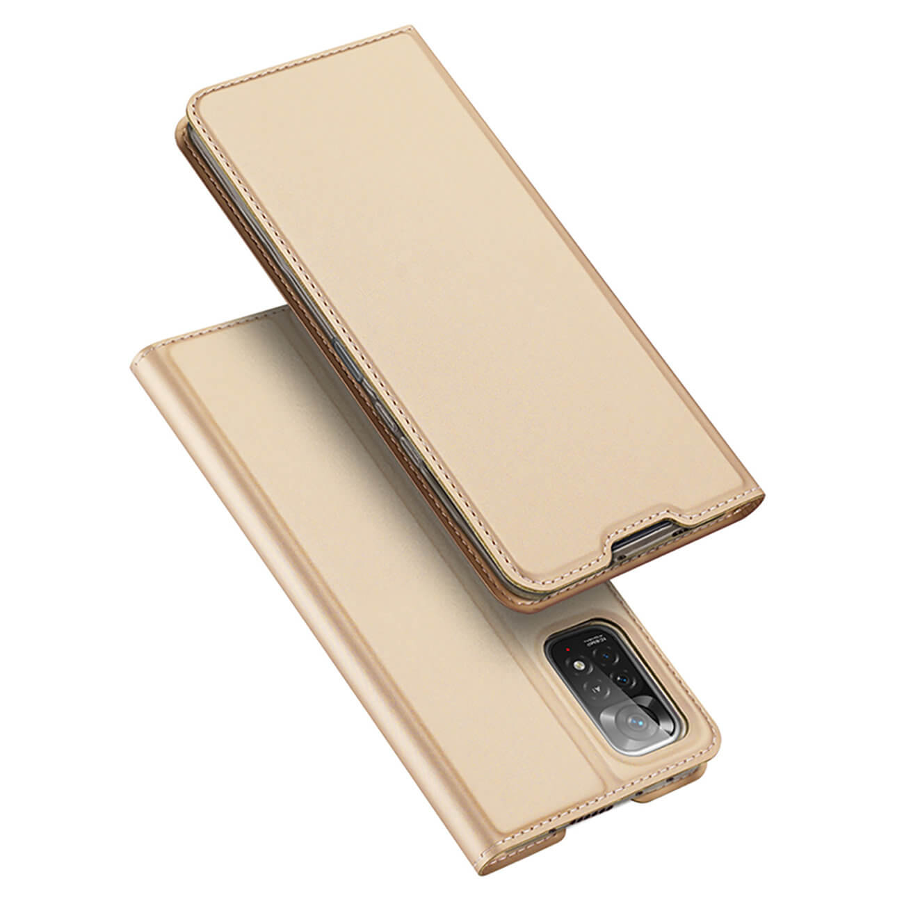 Dux Ducis Xiaomi Redmi Note 11 Pro / 11 Pro 5G Flip Stand Case Θήκη Βιβλίο - Gold