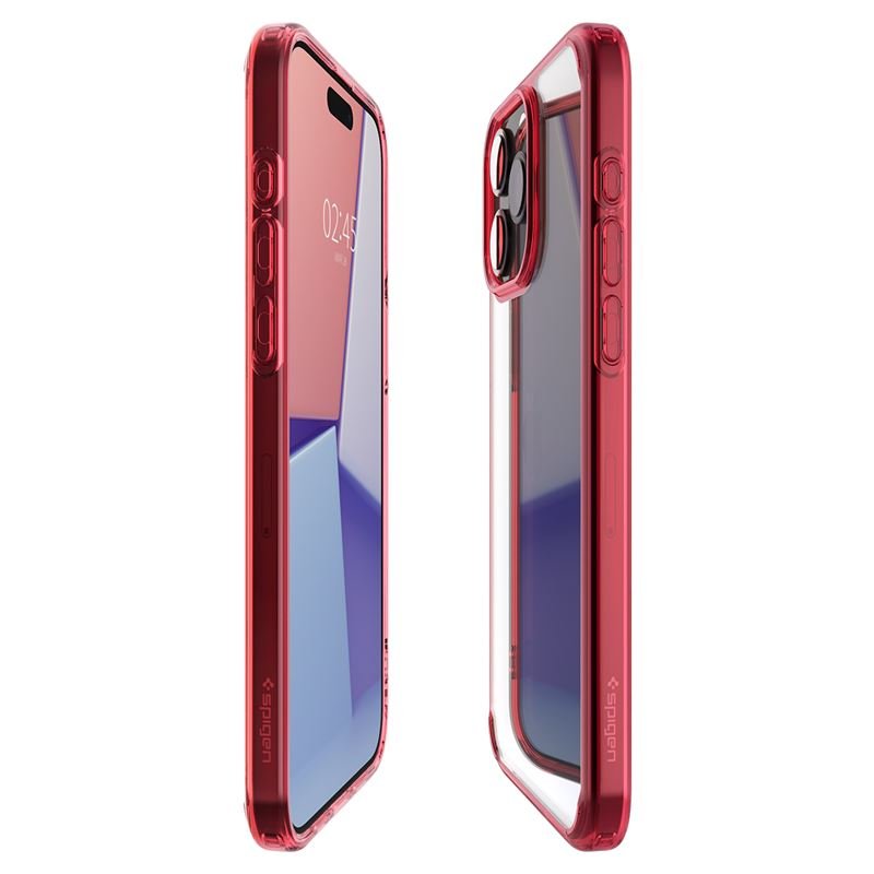 Spigen iPhone 15 Pro Max Ultra Hybrid Σκληρή Θήκη με Πλαίσιο Σιλικόνης - Deep Red