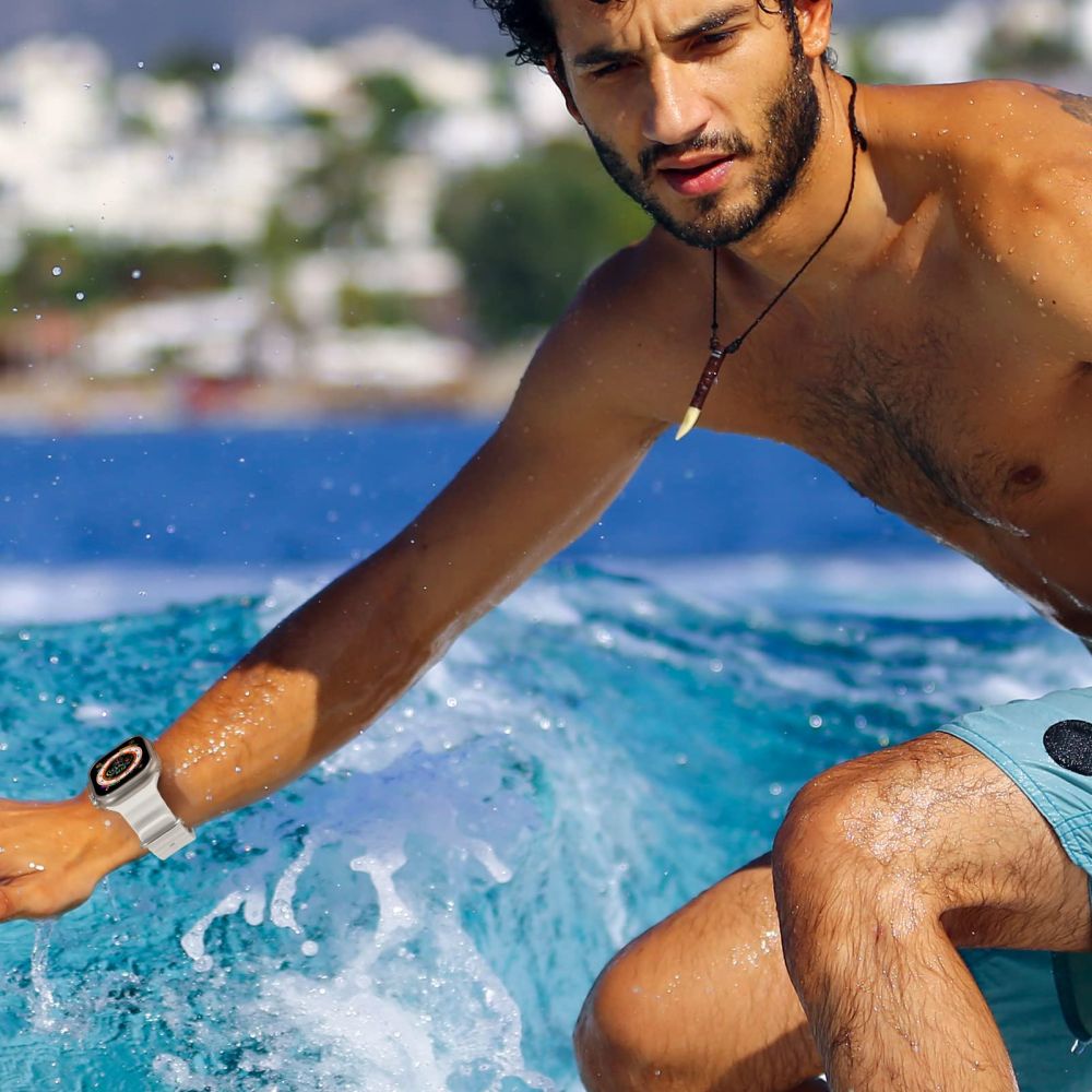 Tech - Protect Λουράκι Apple Watch 8/9/10/11 - SE (1/2/3) - Ultra (1/2/3) – 44/45/46/49mm IconBand Pro Λαστιχένιο - Beige