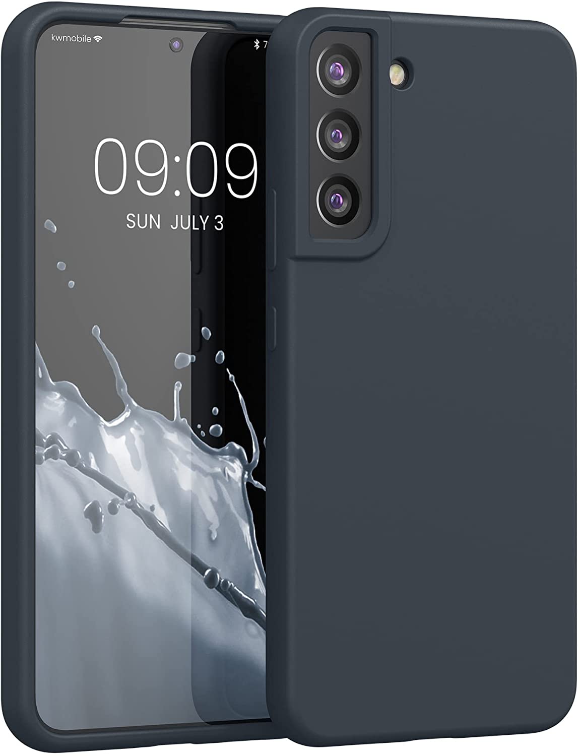 KW Samsung Galaxy S22 Plus Θήκη Σιλικόνης Rubberized TPU - Blueberry Blue - 56761.186
