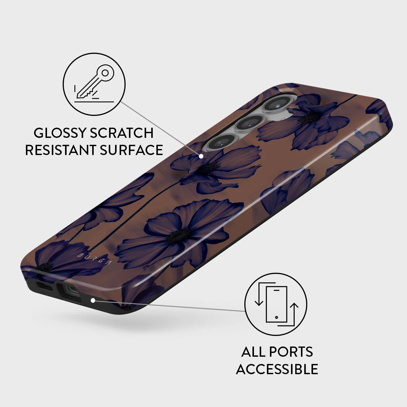Burga Samsung Galaxy S24 Plus Fashion Tough Σκληρή Θήκη - Velvet Night