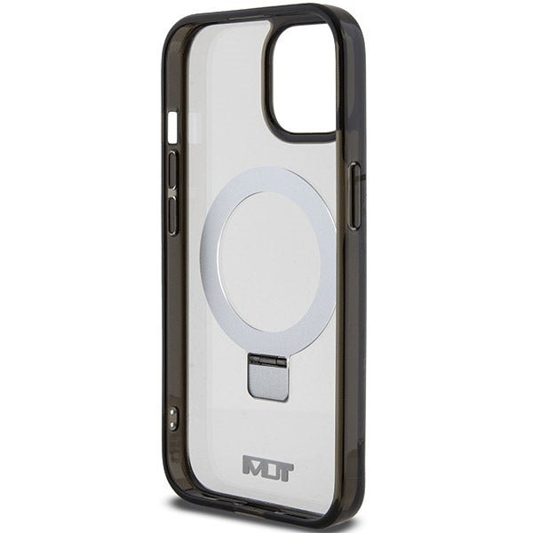 Tumi iPhone 15 Transparent Ring Stand Magsafe Σκληρή Θήκη με Πλαίσιο Σιλικόνης και Stand / MagSafe - White - TUHMP15SSSFC