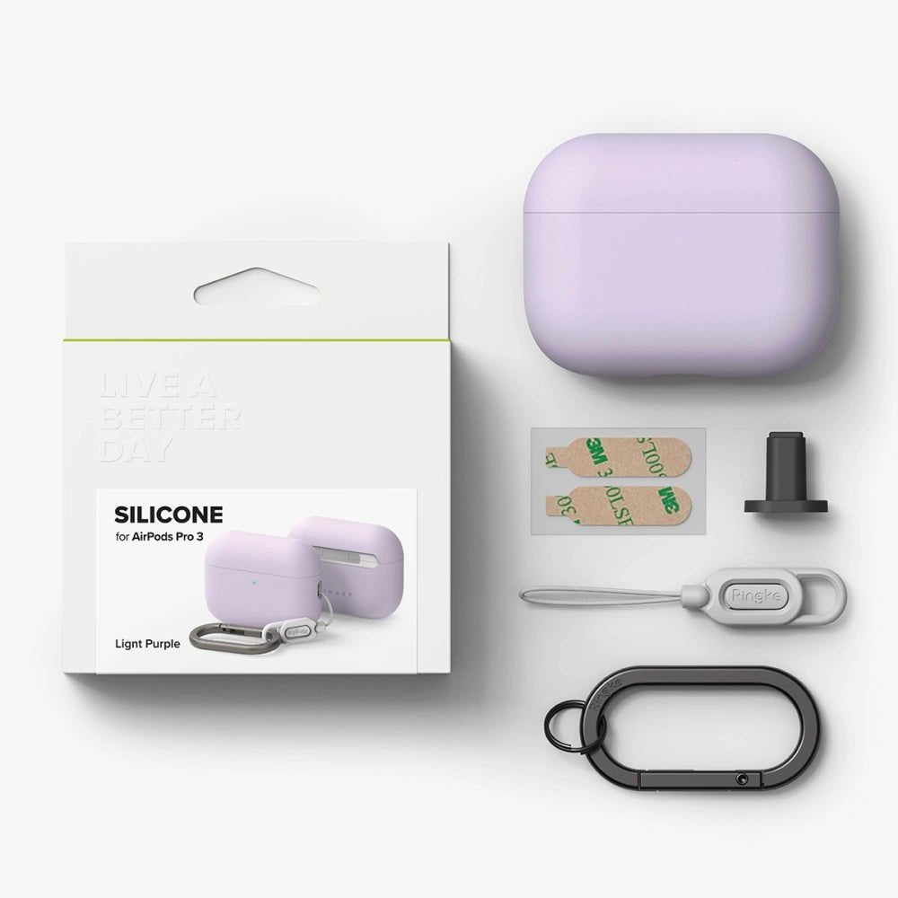 Ringke AirPods Pro 3 Θήκη Σιλικόνης - Silicone - Light Purple