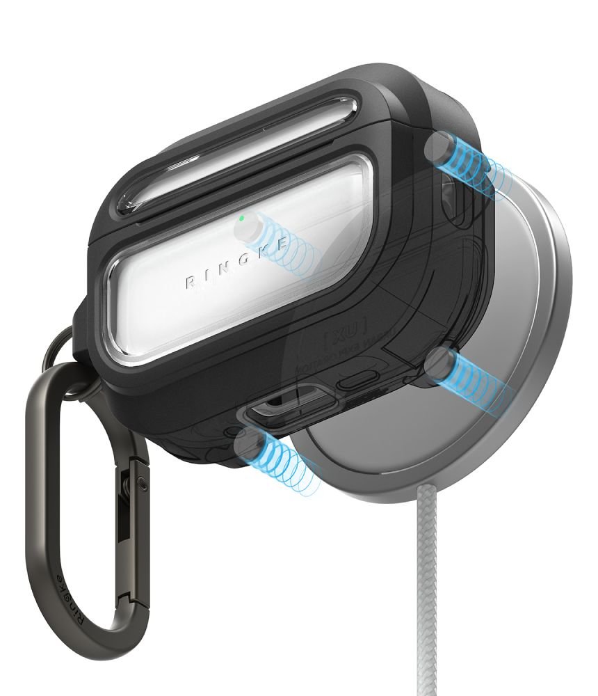 Ringke AirPods Pro 3 - Θήκη με MagSafe - UX Magnetic - Διάφανη / Black