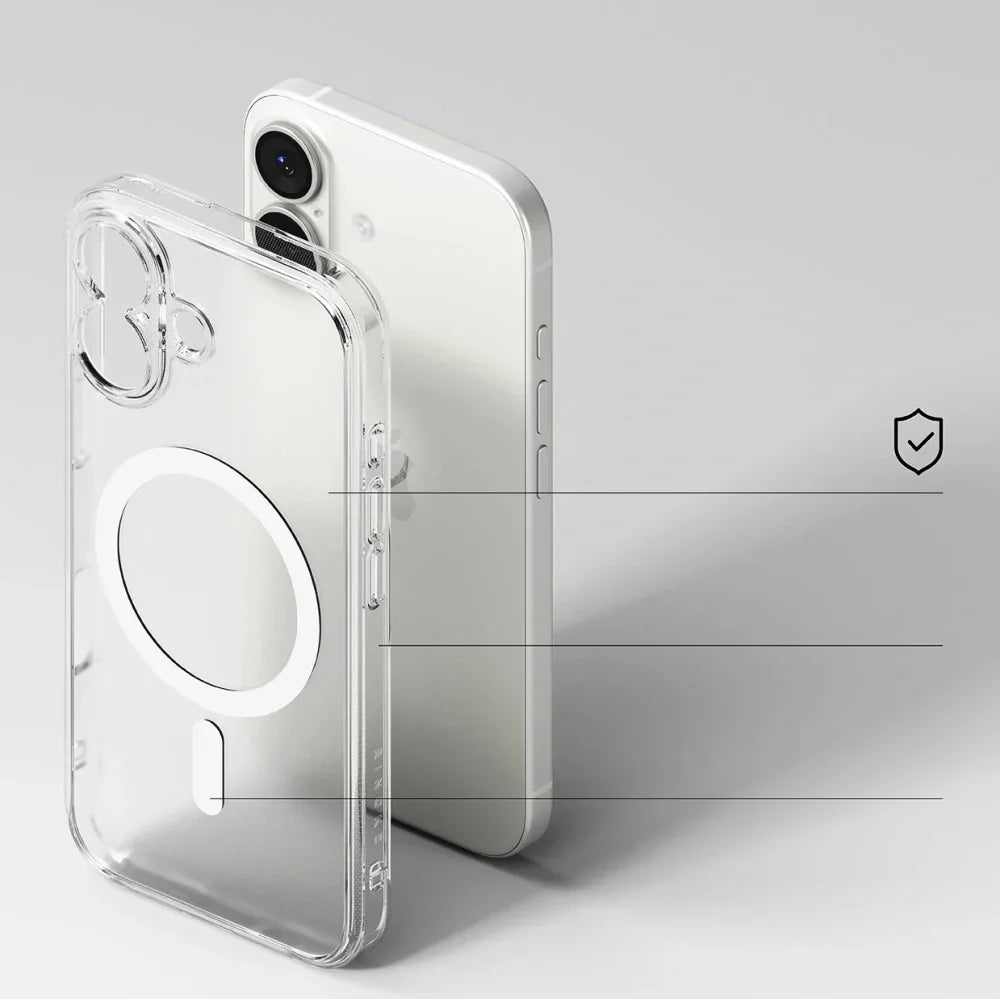 Ringke iPhone 17 - Fusion Magnetic - Σκληρή Θήκη με Πλαίσιο Σιλικόνης και MagSafe - Matte Clear