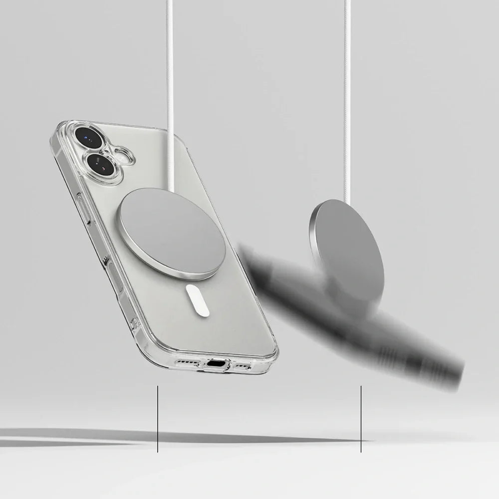 Ringke iPhone 17 - Fusion Magnetic - Σκληρή Θήκη με Πλαίσιο Σιλικόνης και MagSafe - Matte Clear