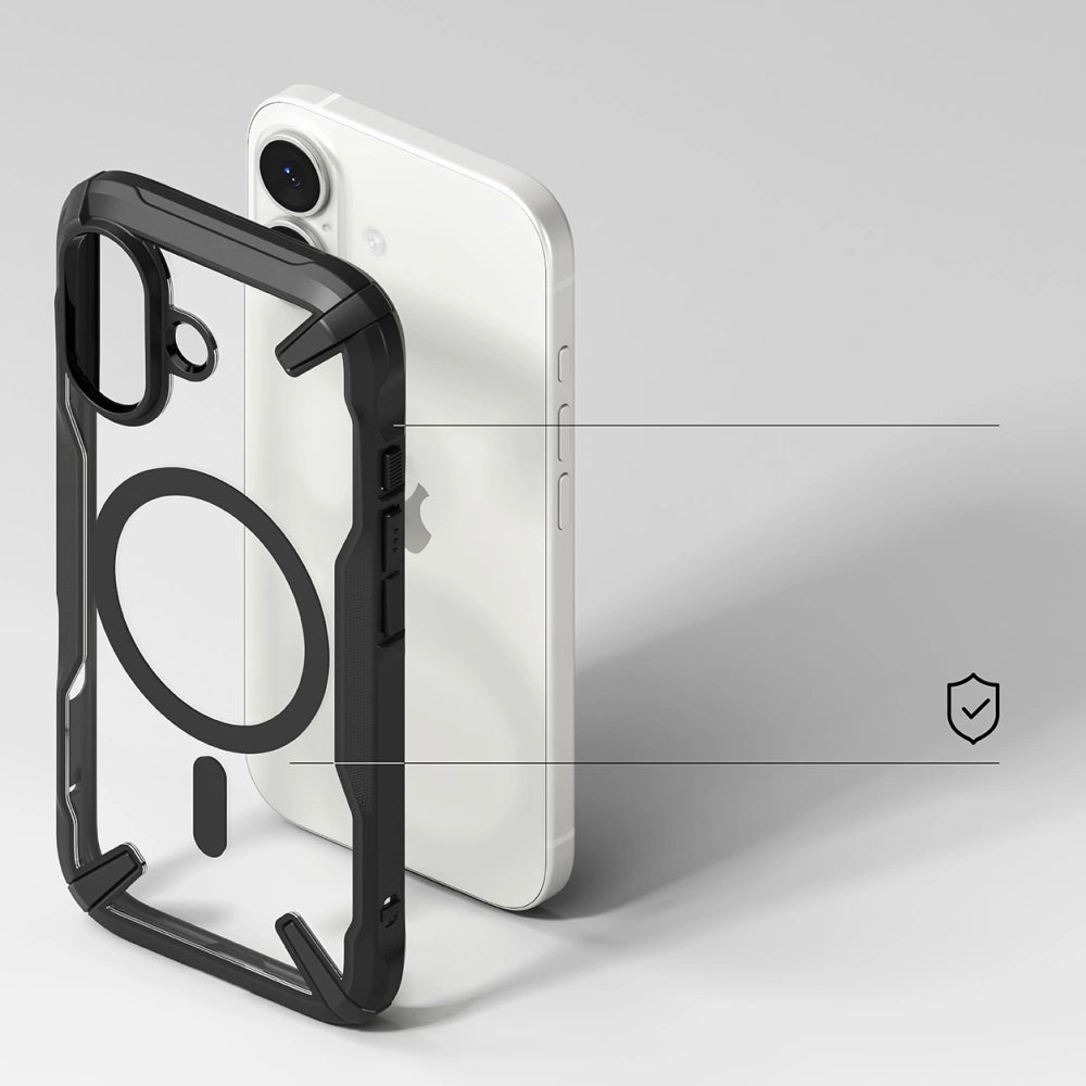 Ringke iPhone 17 - Fusion X Magnetic MagSafe - Σκληρή Θήκη με Πλαίσιο Σιλικόνης και MagSafe - Black
