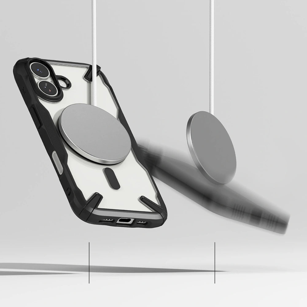 Ringke iPhone 17 - Fusion X Magnetic MagSafe - Σκληρή Θήκη με Πλαίσιο Σιλικόνης και MagSafe - Black
