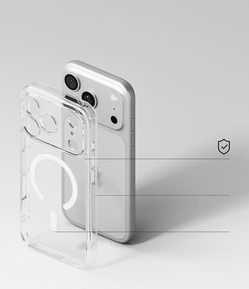 Ringke iPhone 18 Pro / iPhone 17 Pro - Σκληρή Θήκη με Πλαίσιο Σιλικόνης MagSafe - Fusion Magnetic - Clear