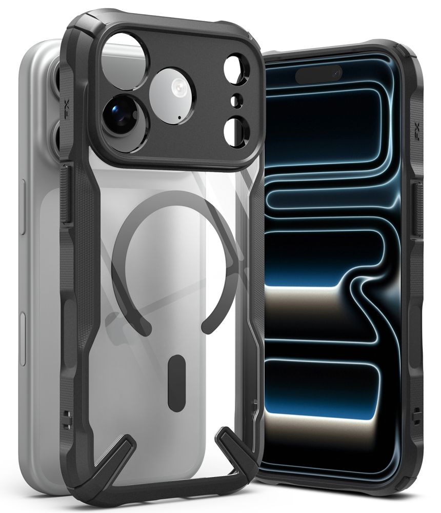 Ringke iPhone 18 Pro / iPhone 17 Pro - Σκληρή Θήκη με Πλαίσιο Σιλικόνης MagSafe - Fusion X Magnetic - Black