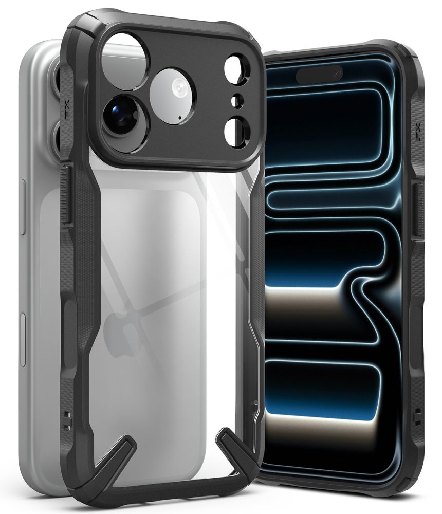 Ringke iPhone 18 Pro Max / iPhone 17 Pro Max - Σκληρή Θήκη με Πλαίσιο Σιλικόνης - Fusion X - Clear / Black