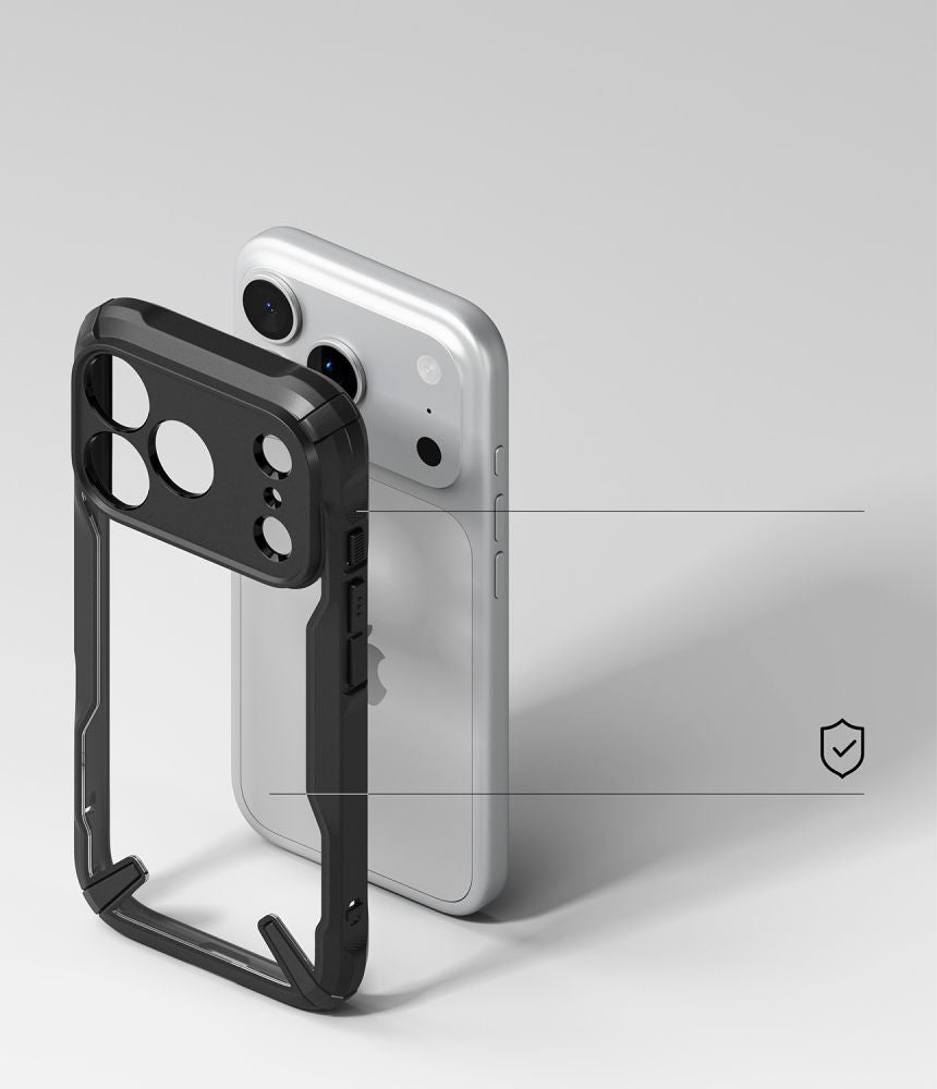 Ringke iPhone 18 Pro Max / iPhone 17 Pro Max - Σκληρή Θήκη με Πλαίσιο Σιλικόνης - Fusion X - Clear / Black