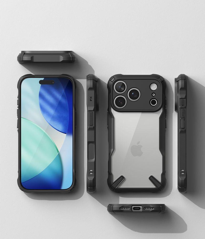 Ringke iPhone 18 Pro Max / iPhone 17 Pro Max - Σκληρή Θήκη με Πλαίσιο Σιλικόνης - Fusion X - Clear / Black
