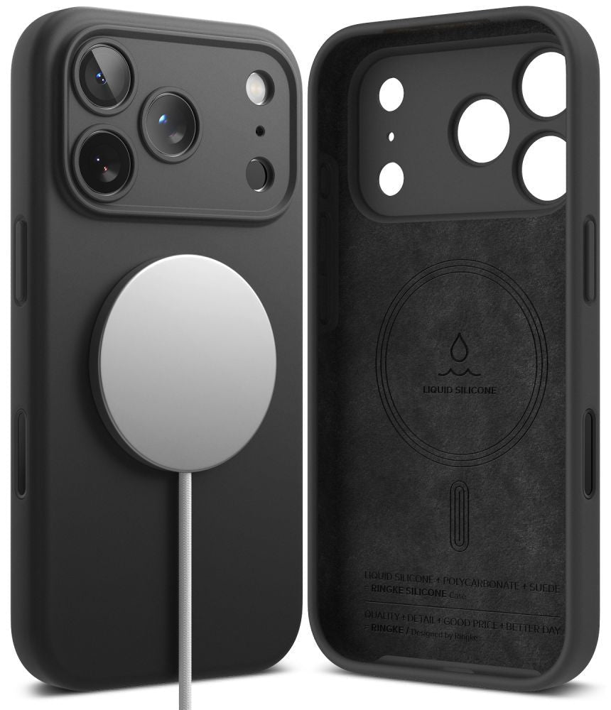 Ringke iPhone 18 Pro Max - Θήκη Σιλικόνης MagSafe - Silicone Magnetic - Black