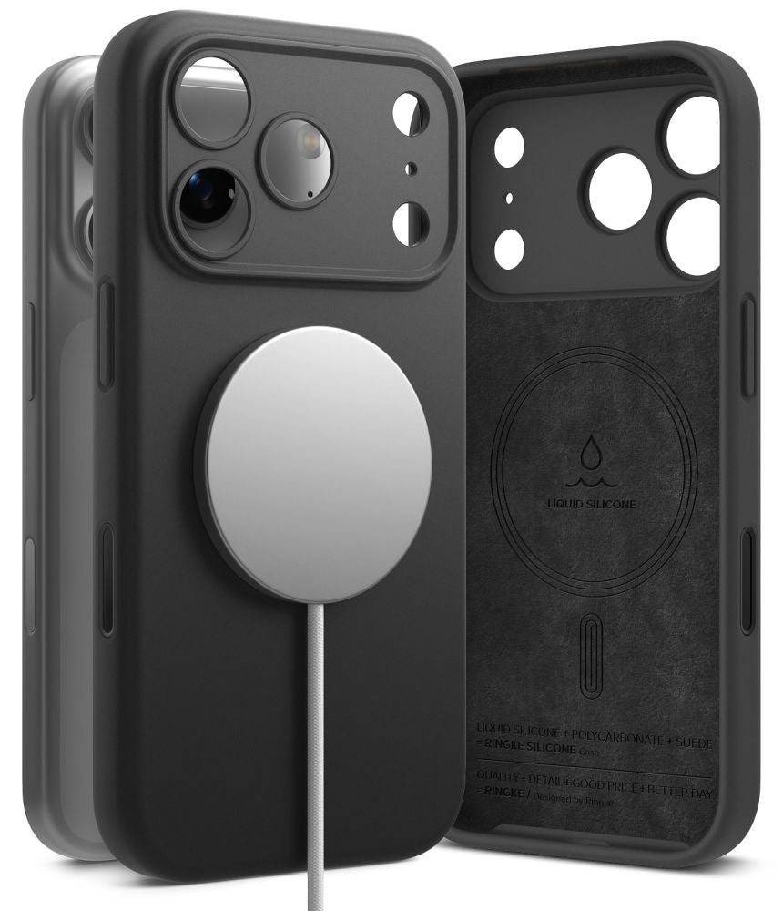 Ringke iPhone 18 Pro Max - Θήκη Σιλικόνης MagSafe - Silicone Magnetic - Black