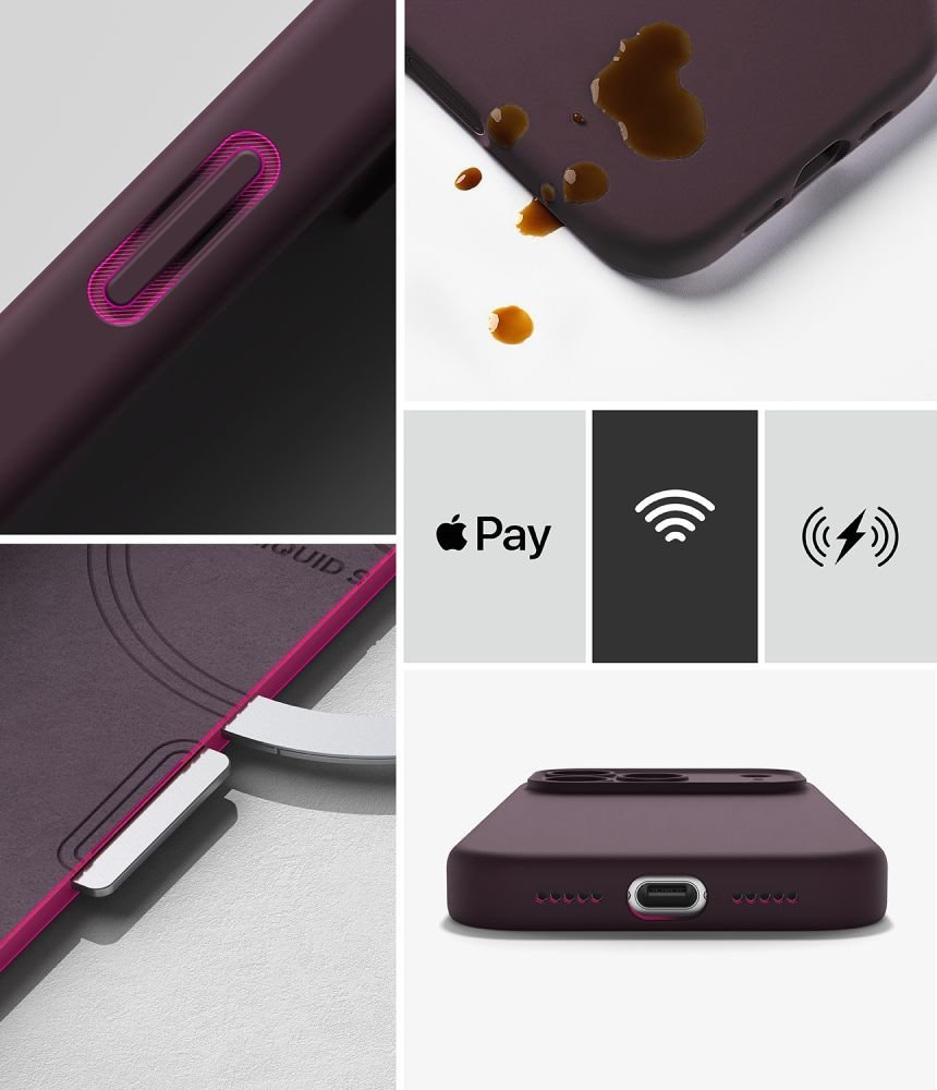 Ringke iPhone 18 Pro Max - Θήκη Σιλικόνης MagSafe - Silicone Magnetic - Burgundy