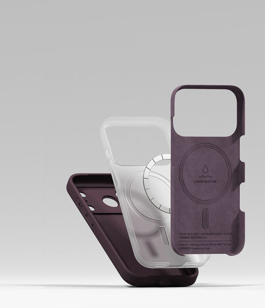 Ringke iPhone 18 Pro Max - Θήκη Σιλικόνης MagSafe - Silicone Magnetic - Burgundy