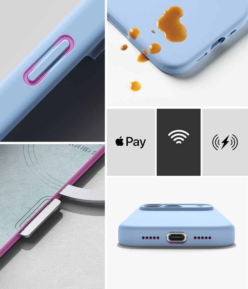 Ringke iPhone 18 Pro Max - Θήκη Σιλικόνης MagSafe - Silicone Magnetic - Light Blue