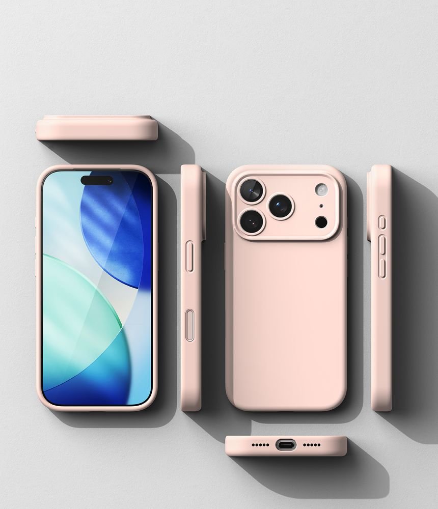 Ringke iPhone 18 Pro - Θήκη Σιλικόνης MagSafe - Silicone Magnetic - Pink Sand