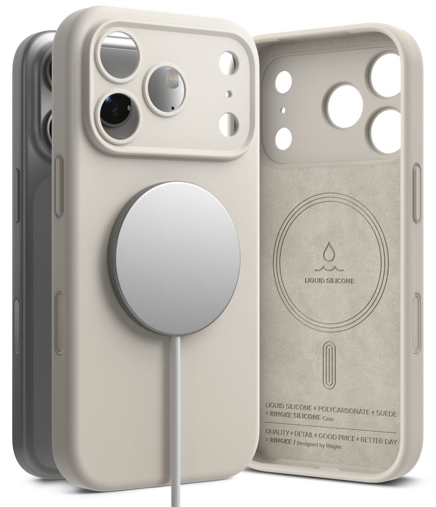 Ringke iPhone 18 Pro - Θήκη Σιλικόνης MagSafe - Silicone Magnetic - Stone