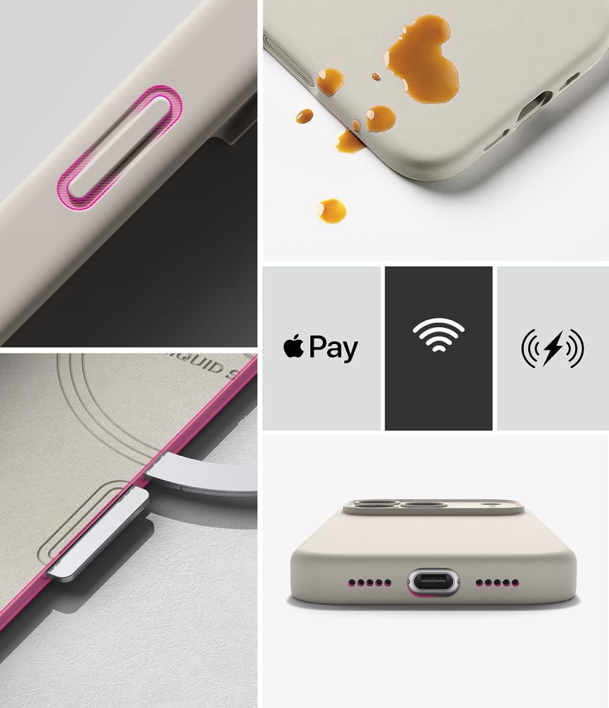 Ringke iPhone 18 Pro - Θήκη Σιλικόνης MagSafe - Silicone Magnetic - Stone