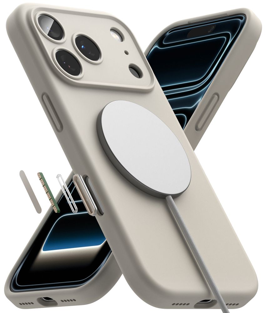 Ringke iPhone 18 Pro - Θήκη Σιλικόνης MagSafe - Silicone Magnetic - Stone