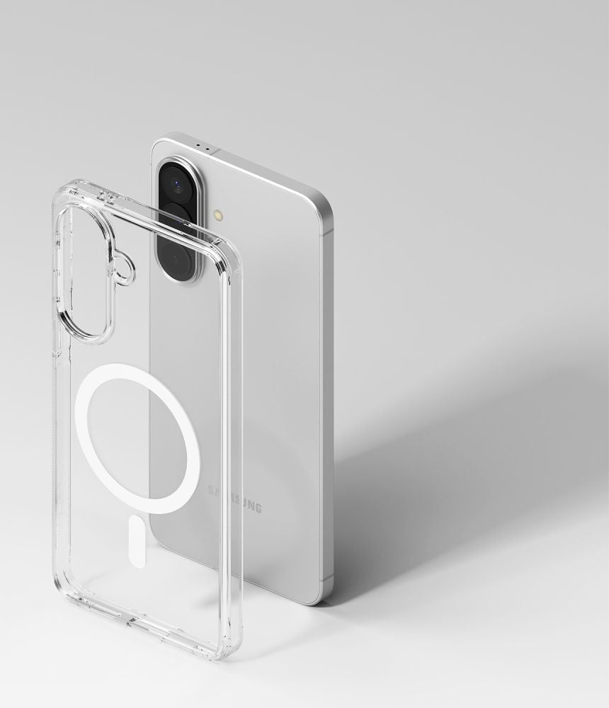Ringke Samsung Galaxy A57 5G - Σκληρή Θήκη με Πλαίσιο Σιλικόνης και MagSafe - Fusion Magnetic - Clear