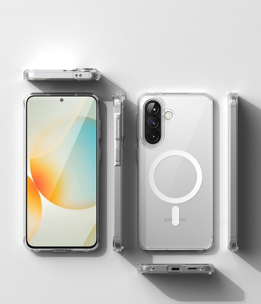 Ringke Samsung Galaxy A57 5G - Σκληρή Θήκη με Πλαίσιο Σιλικόνης και MagSafe - Fusion Magnetic - Clear
