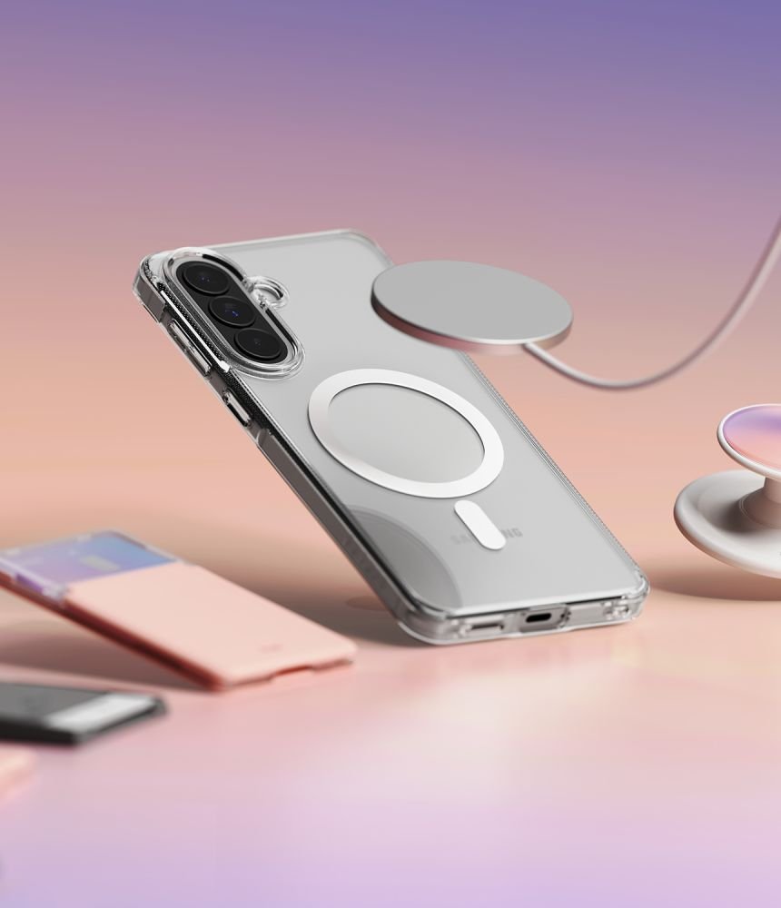 Ringke Samsung Galaxy A57 5G - Σκληρή Θήκη με Πλαίσιο Σιλικόνης και MagSafe - Fusion Magnetic - Clear