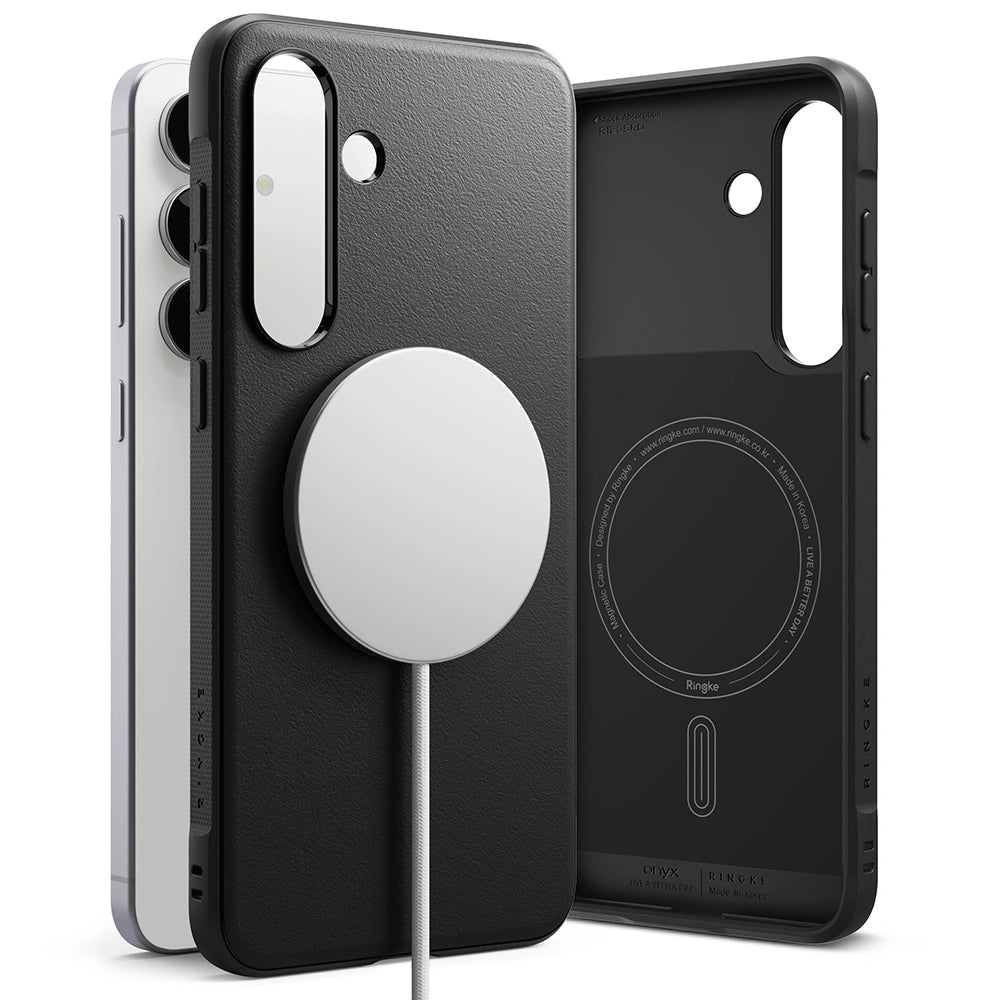 Ringke Samsung Galaxy S25 FE - Onyx Magnetic - Θήκη Σιλικόνης με MagSafe - Black