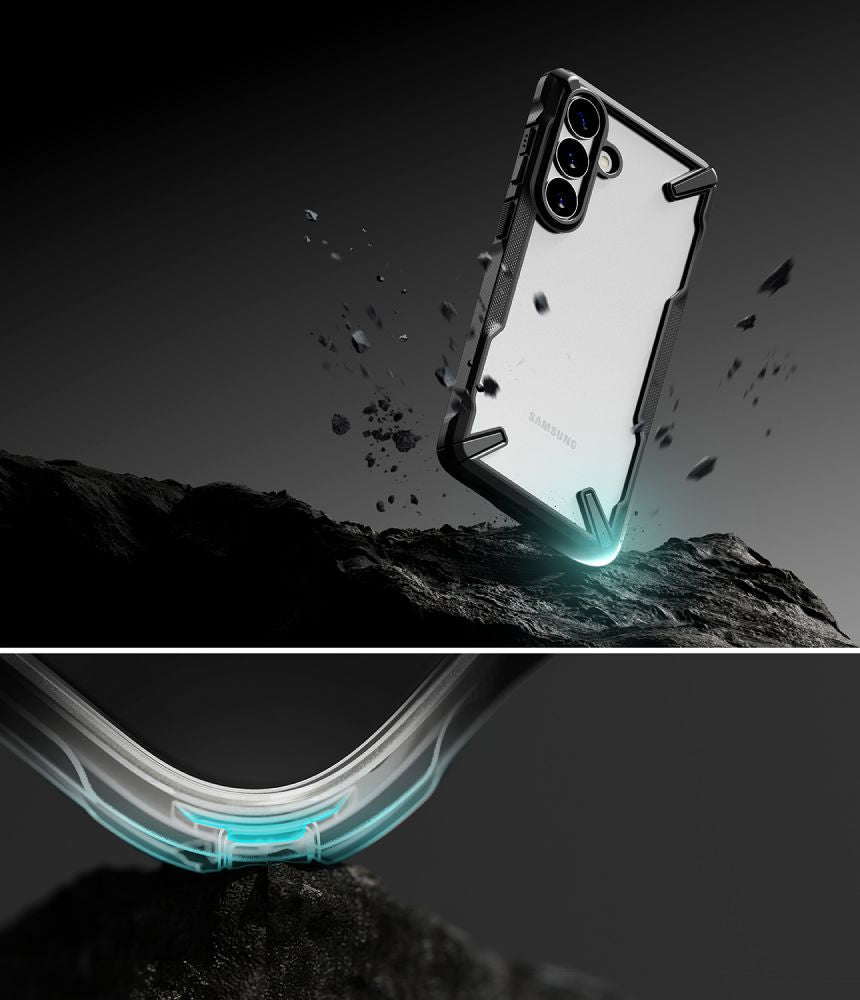 Ringke Samsung Galaxy S26 - Σκληρή Θήκη με Πλαίσιο Σιλικόνης - Fusion X - Διάφανη / Black