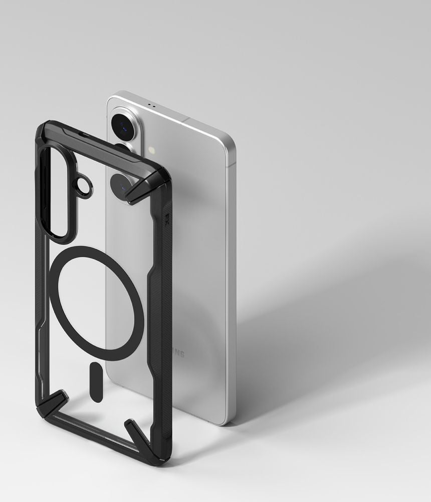 Ringke Samsung Galaxy S26 - Σκληρή Θήκη με Πλαίσιο Σιλικόνης - Fusion X Magnetic MagSafe - Clear / Black