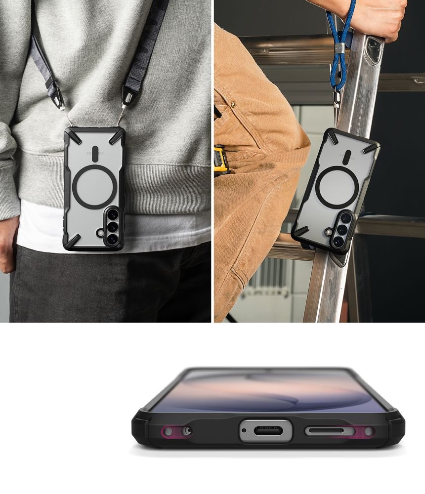 Ringke Samsung Galaxy S26 - Σκληρή Θήκη με Πλαίσιο Σιλικόνης - Fusion X Magnetic MagSafe - Clear / Black