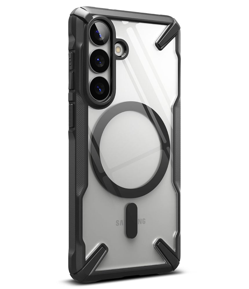 Ringke Samsung Galaxy S26 - Σκληρή Θήκη με Πλαίσιο Σιλικόνης - Fusion X Magnetic MagSafe - Clear / Black