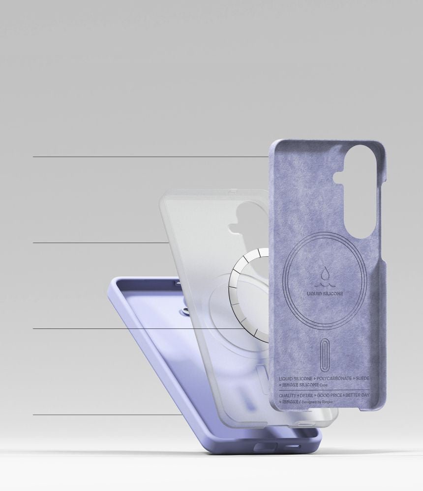 Ringke Samsung Galaxy S26 - Σκληρή Θήκη Σιλικόνης με MagSafe - Silicone Magnetic MagSafe - Lavender