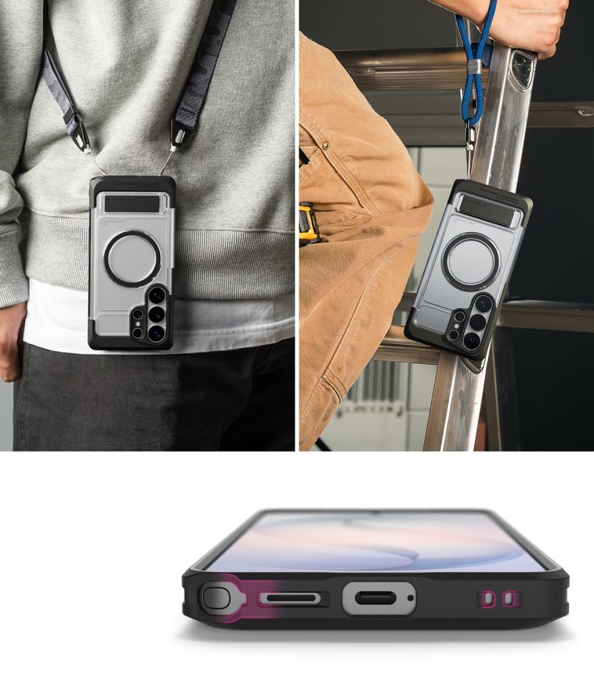 Ringke Samsung Galaxy S26 Ultra - Σκληρή Θήκη με Πλαίσιο Σιλικόνης - UX Magnetic MagSafe - Black / Clear