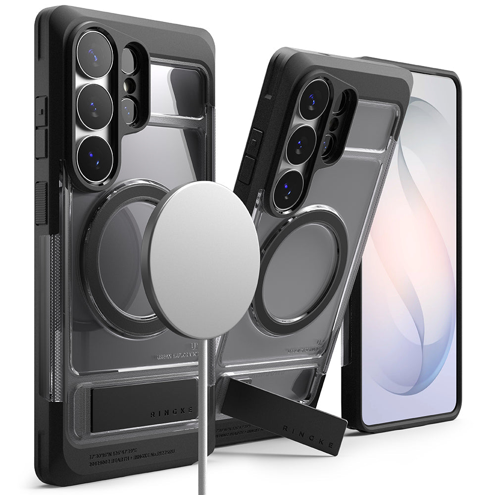 Ringke Samsung Galaxy S26 Ultra - Σκληρή Θήκη με Πλαίσιο Σιλικόνης - UX Magnetic MagSafe - Smoke Black